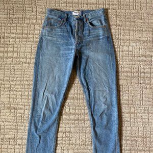 Agolde Jamie High Rise Classic Fit Denim Jeans 25